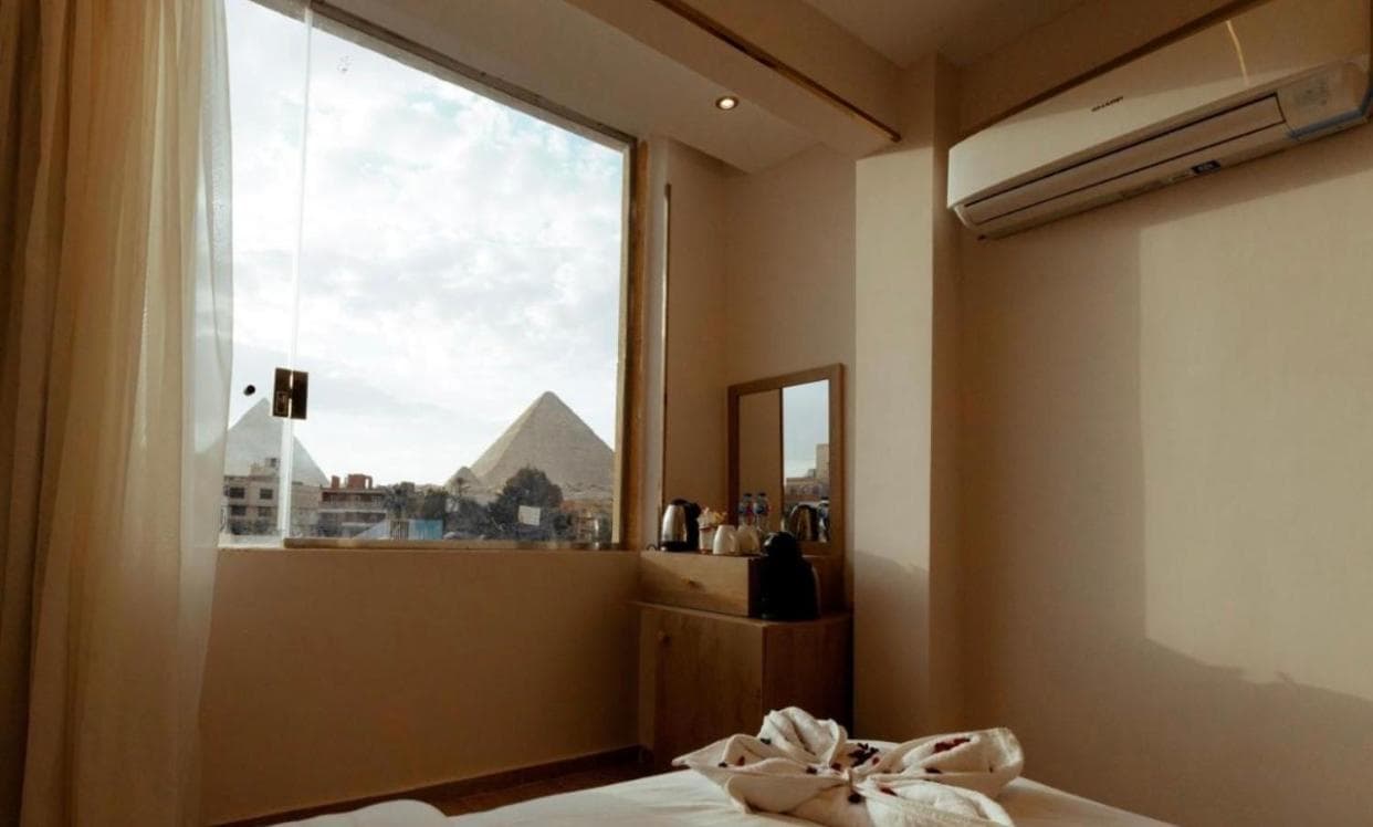 Pyramids INn Sphinx View
